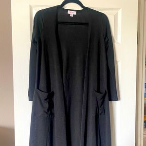 LuLaRoe BLACK Sarah Cardigan sweater XS